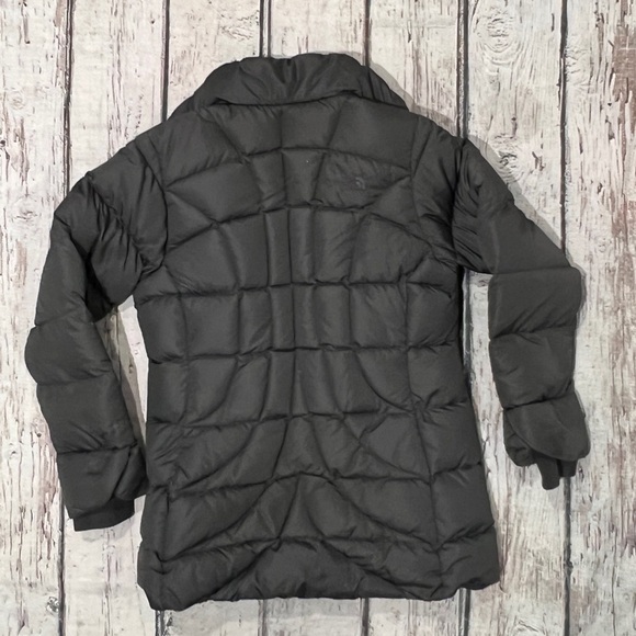 The North Face Dark Gray 600 Goose Down Zip Up Puffy Coat Jacket Womens - Picture 2 of 8